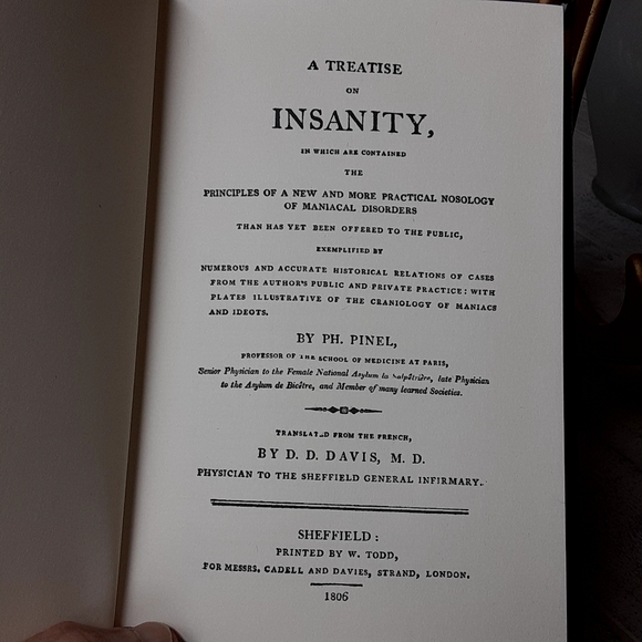 PINEL on INSANITY, THE CLASSICS of MEDICINE LIBRARY, Red & Gld Leather Bound - Picture 4 of 8